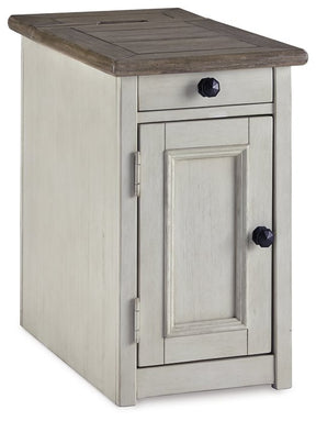 Bolanburg Chairside End Table with USB Ports & Outlets Half Price Furniture