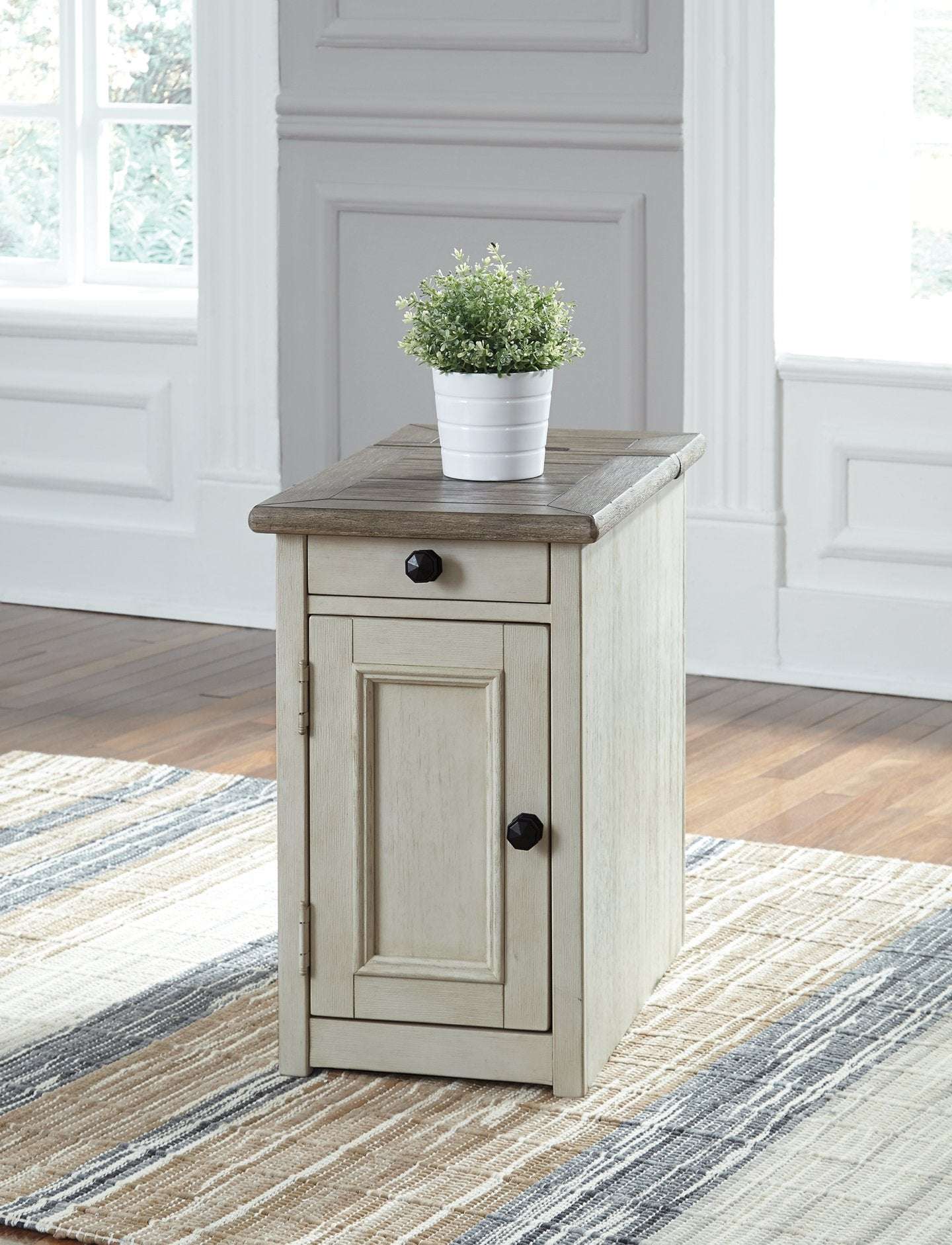 Bolanburg Chairside End Table with USB Ports & Outlets Half Price Furniture