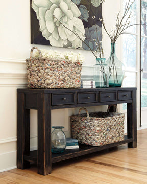 Gavelston Sofa/Console Table Half Price Furniture