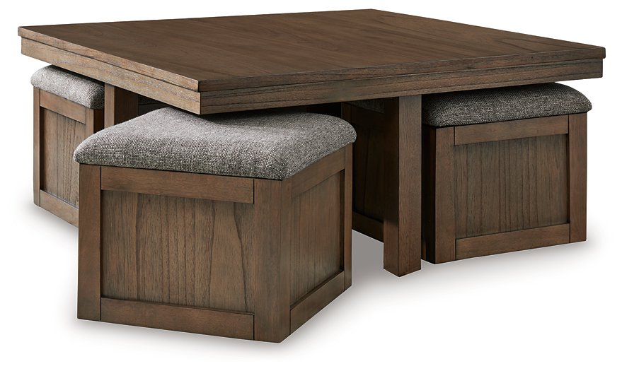 Boardernest Coffee Table with 4 Stools - Half Price Furniture