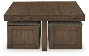 Boardernest Coffee Table with 4 Stools - Cocktail Table - Half Price Furniture