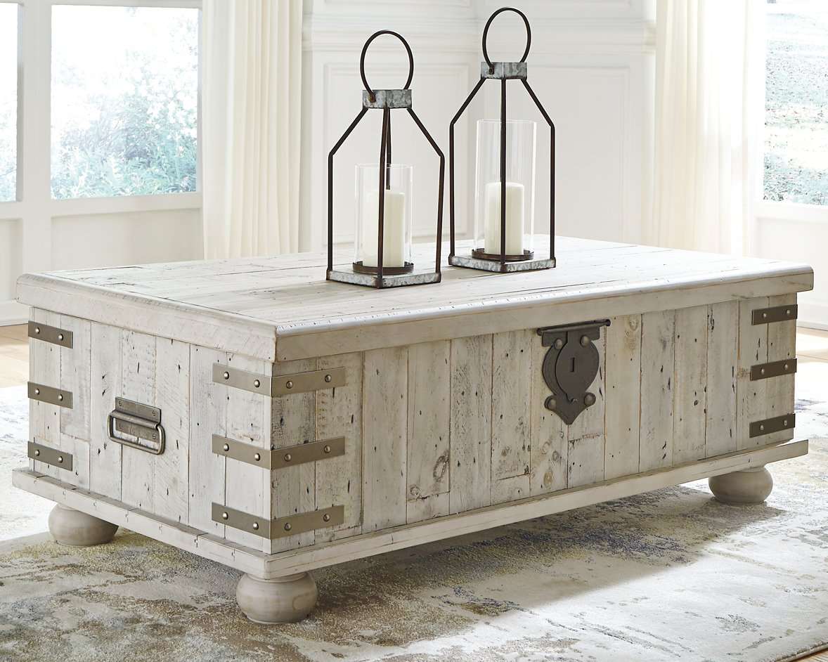 Carynhurst Coffee Table with Lift Top - Cocktail Table Lift - Half Price Furniture