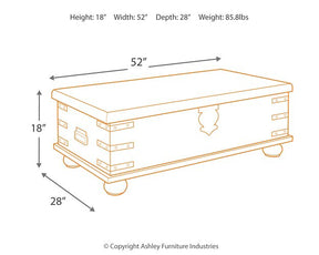 Carynhurst Coffee Table with Lift Top - Cocktail Table Lift - Half Price Furniture