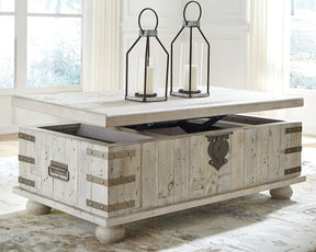 Carynhurst Coffee Table with Lift Top - Cocktail Table Lift - Half Price Furniture