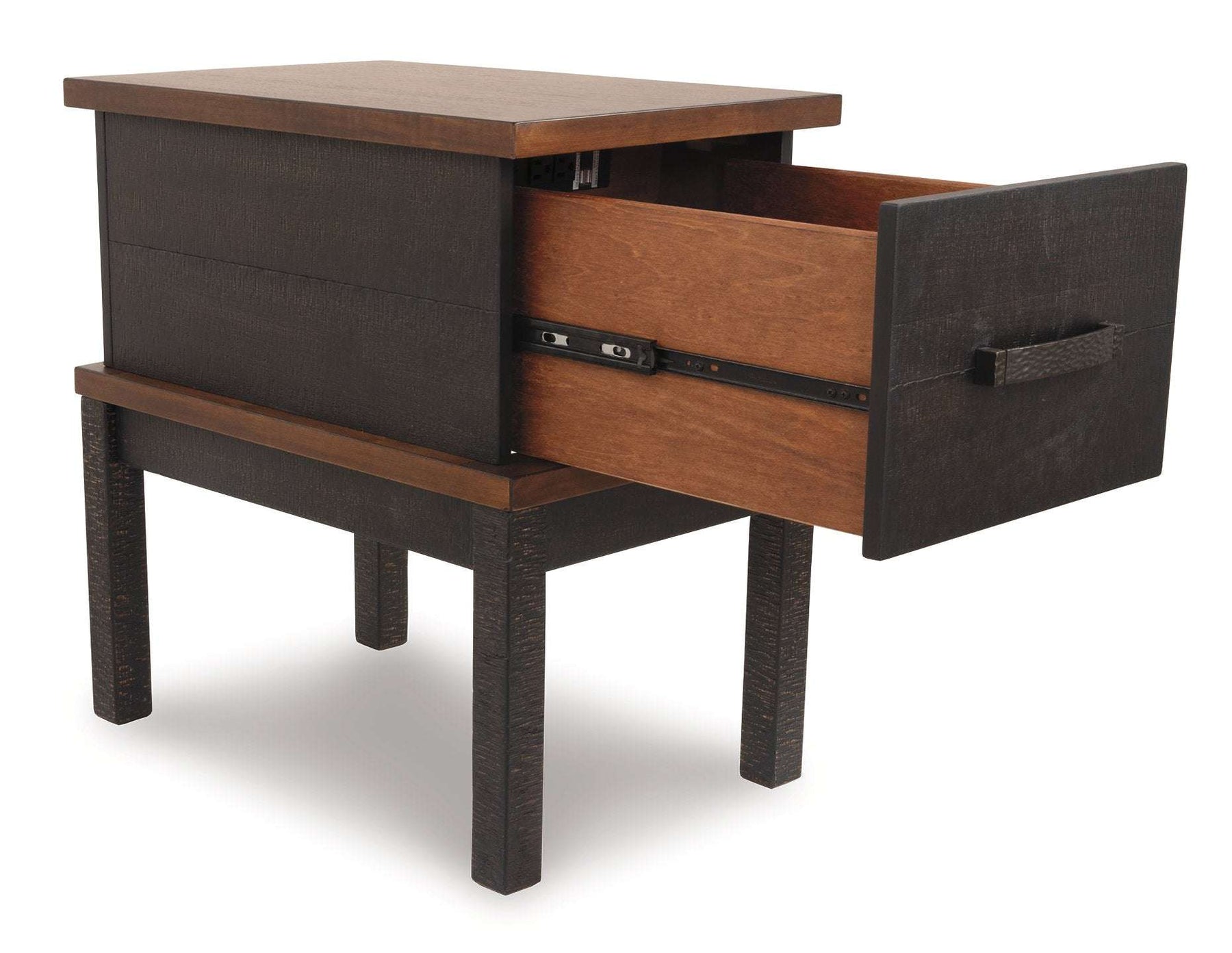 Stanah Chairside End Table with USB Ports & Outlets - Half Price Furniture