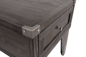 Todoe End Table with USB Ports & Outlets - Half Price Furniture