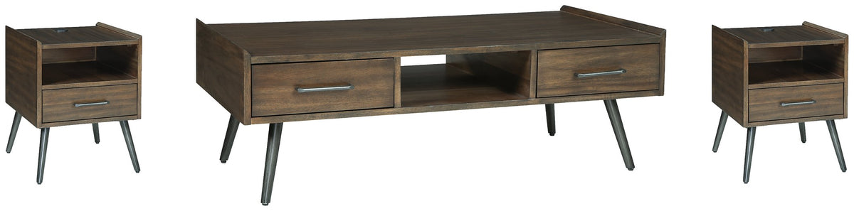 Calmoni Occasional Table Set Half Price Furniture