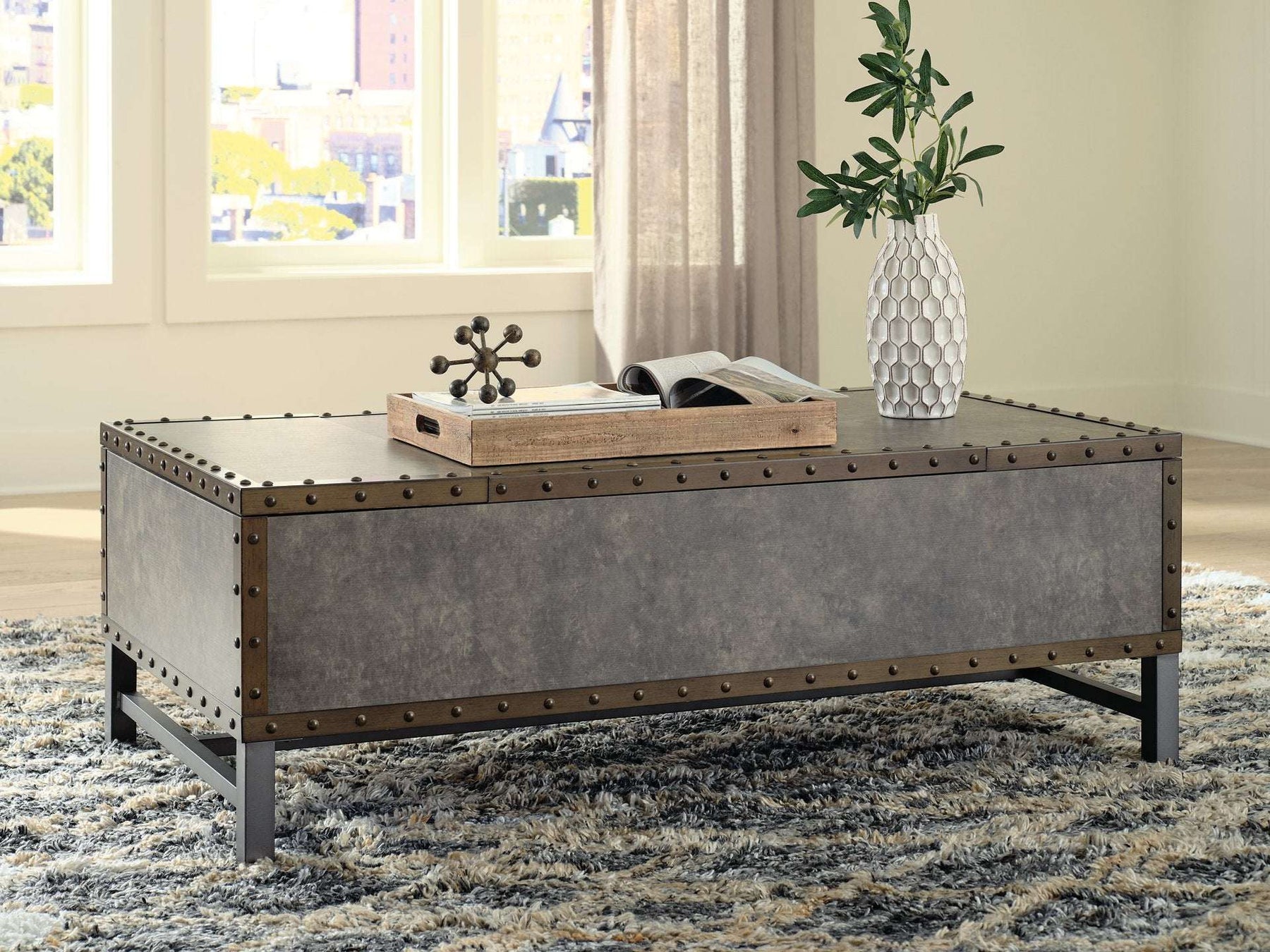 Derrylin Lift-Top Coffee Table - Cocktail Table Lift - Half Price Furniture