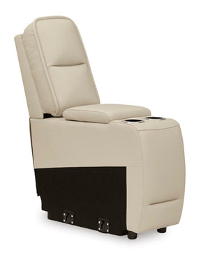 Double Deal Power Reclining Loveseat Sectional with Console - Sectional - Half Price Furniture