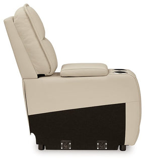 Double Deal Power Reclining Loveseat Sectional with Console - Sectional - Half Price Furniture
