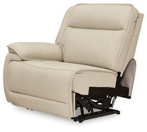 Double Deal Power Reclining Loveseat Sectional with Console - Sectional - Half Price Furniture