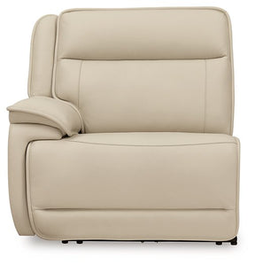 Double Deal Power Reclining Loveseat Sectional with Console - Sectional - Half Price Furniture