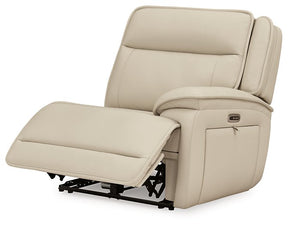 Double Deal Power Reclining Loveseat Sectional with Console - Sectional - Half Price Furniture