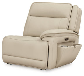 Double Deal Power Reclining Loveseat Sectional with Console - Sectional - Half Price Furniture