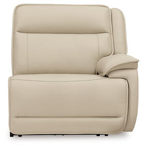 Double Deal Power Reclining Loveseat Sectional with Console - Sectional - Half Price Furniture