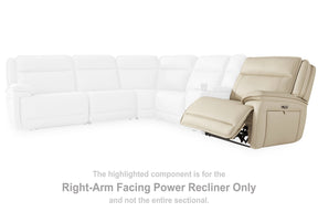Double Deal Power Reclining Loveseat Sectional with Console - Sectional - Half Price Furniture