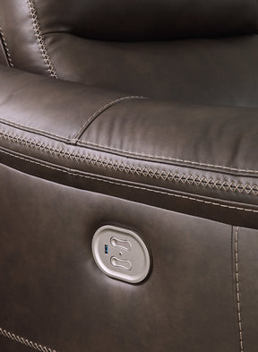 Salvatore 3-Piece Power Reclining Loveseat with Console Half Price Furniture