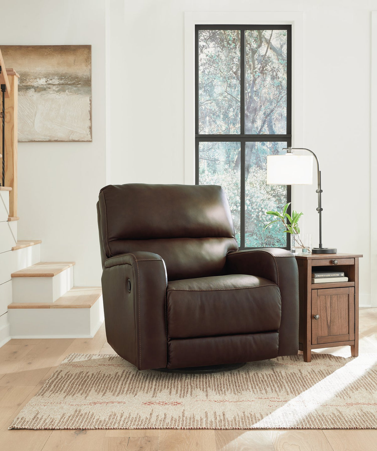 Emberla Swivel Glider Recliner - Recliner - Half Price Furniture