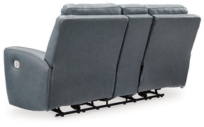 Mindanao Power Reclining Loveseat with Console - Half Price Furniture