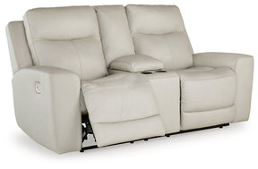 Mindanao Power Reclining Loveseat with Console - Half Price Furniture