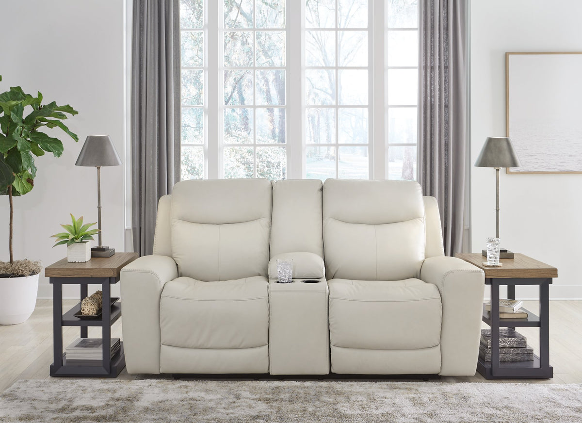 Mindanao Power Reclining Loveseat with Console - Las Vegas Furniture Stores