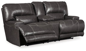 McCaskill Reclining Loveseat with Console Half Price Furniture