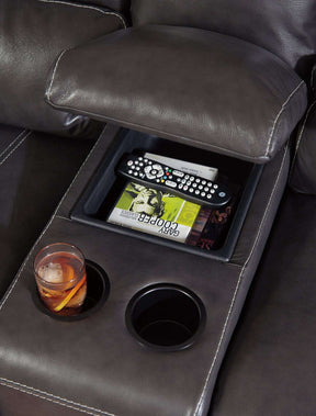 McCaskill Reclining Loveseat with Console Half Price Furniture