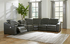 Center Line Power Reclining Sectional - Sectional - Half Price Furniture