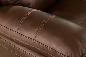 Edmar Power Reclining Loveseat with Console Half Price Furniture