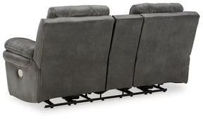 Edmar Power Reclining Loveseat with Console Half Price Furniture
