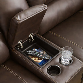 Dunleith 3-Piece Power Reclining Loveseat with Console - Sectional - Half Price Furniture