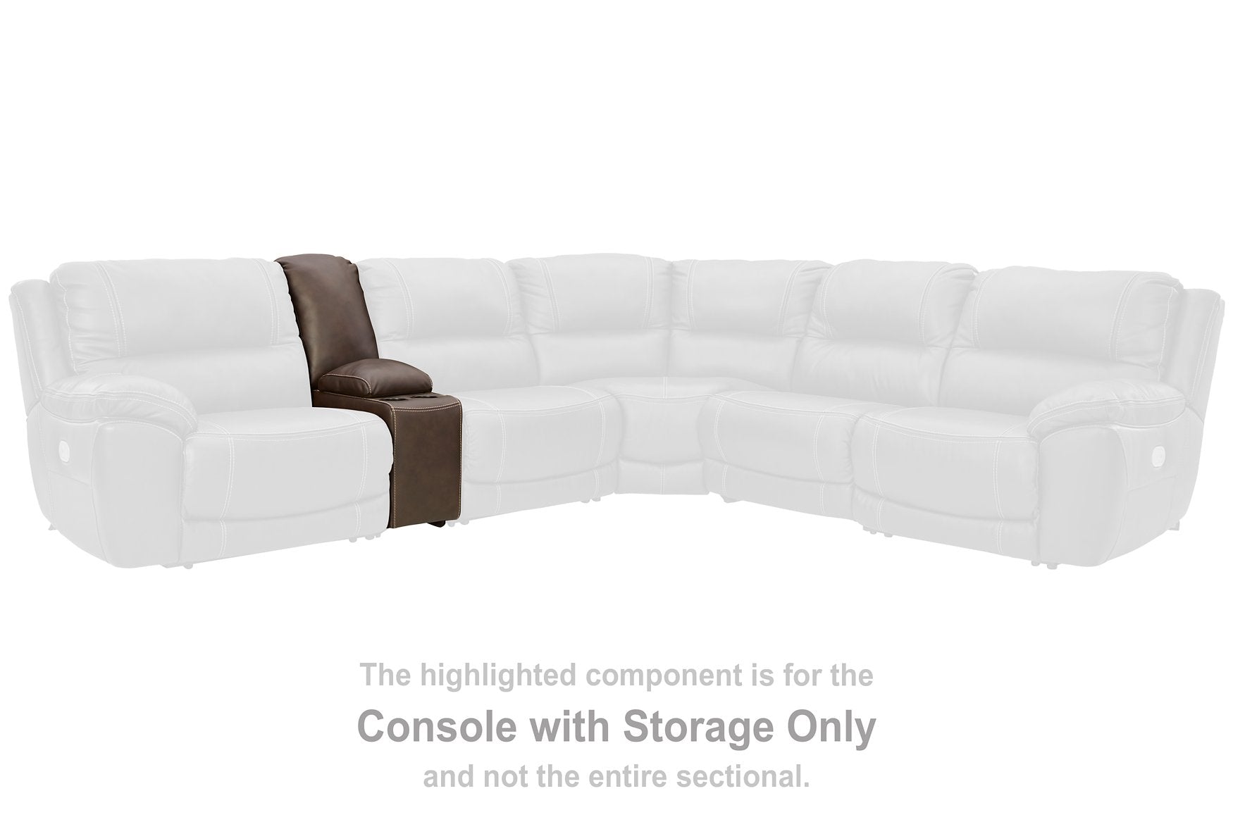 Dunleith 3-Piece Power Reclining Loveseat with Console - Half Price Furniture