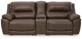 Dunleith 3-Piece Power Reclining Loveseat with Console  Half Price Furniture