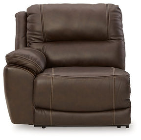 Dunleith 3-Piece Power Reclining Loveseat with Console - Sectional - Half Price Furniture