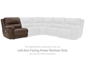 Dunleith 3-Piece Power Reclining Loveseat with Console - Sectional - Half Price Furniture