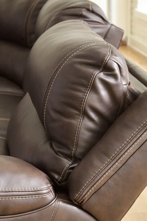 Dunleith 3-Piece Power Reclining Loveseat with Console - Sectional - Half Price Furniture