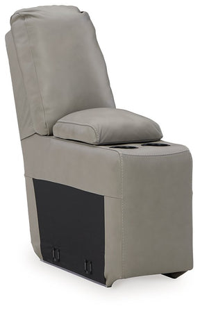 Dunleith 3-Piece Power Reclining Sectional Loveseat with Console - Loveaseat - Half Price Furniture