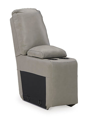 Dunleith 3-Piece Power Reclining Sectional Loveseat with Console - Loveaseat - Half Price Furniture