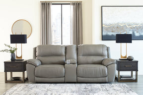 Dunleith 3-Piece Power Reclining Sectional Loveseat with Console - Loveaseat - Half Price Furniture