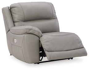 Dunleith 3-Piece Power Reclining Sectional Loveseat with Console - Loveaseat - Half Price Furniture