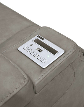 The Man-Den Power Reclining Loveseat with Console Half Price Furniture