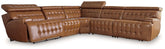 Temmpton Power Reclining Sectional Half Price Furniture