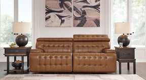 Temmpton Power Reclining Sectional Loveseat Half Price Furniture