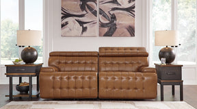 Temmpton Power Reclining Sectional Loveseat Half Price Furniture