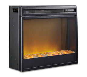 Dorrinson Corner TV Stand with Electric Fireplace - TV Stand - Half Price Furniture