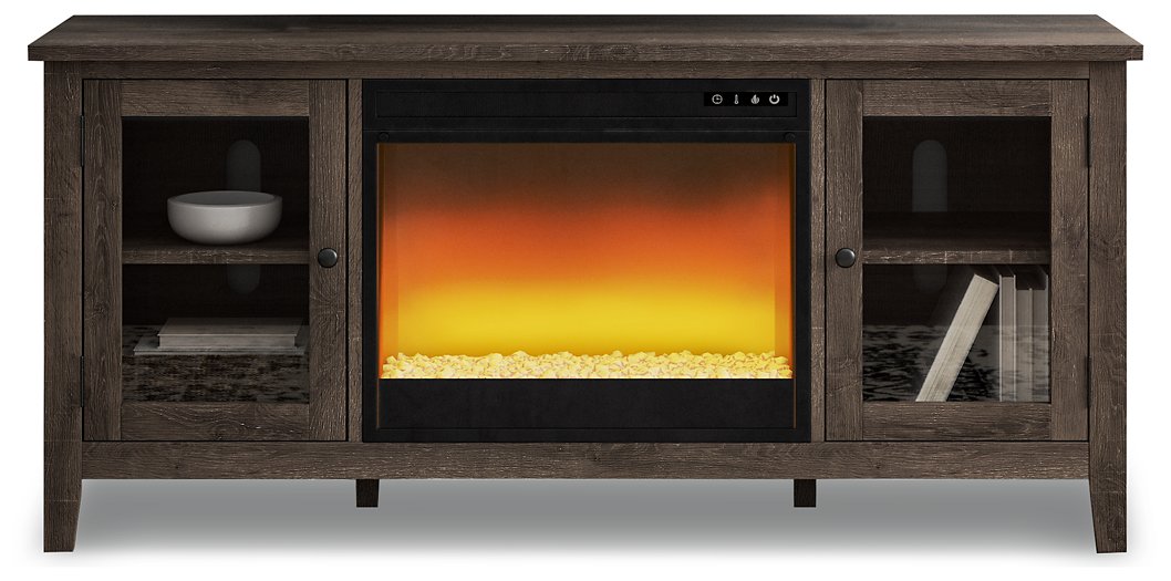 Arlenbry 60" TV Stand with Electric Fireplace  Half Price Furniture