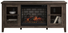 Arlenbry 60" TV Stand with Electric Fireplace - TV Stand - Half Price Furniture