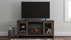 Arlenbry 60" TV Stand with Electric Fireplace - TV Stand - Half Price Furniture