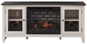 Dorrinson 60" TV Stand with Electric Fireplace Half Price Furniture