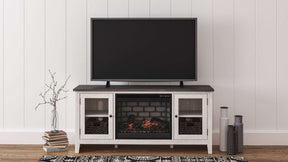 Dorrinson 60" TV Stand with Electric Fireplace - TV Stand - Half Price Furniture